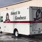 aunt millie's truck washed by fleet cleaner's mobile truck washing service