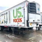 mobile fleet washing service by fleet cleaner washed this us foods semi trailer